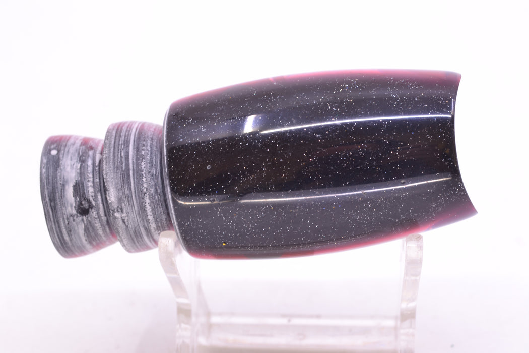 Coggin Lures Real White MOP Black-Red Back Black-Red Eyes Kilauea Tado Scoop 9" 4oz