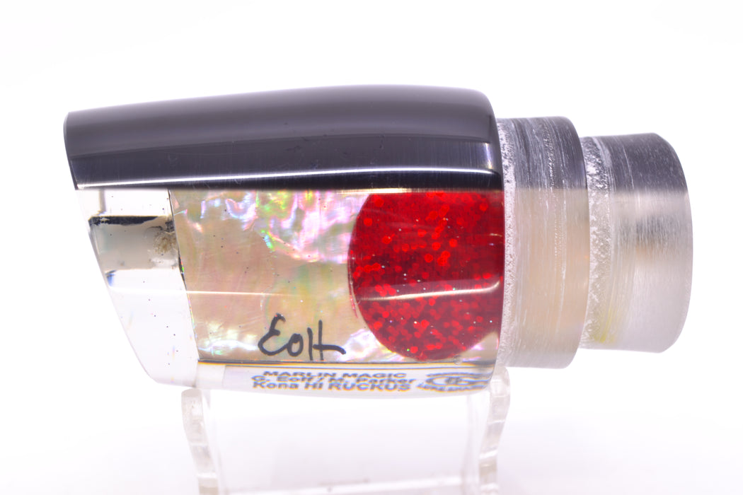 Marlin Magic Lures White Awabi Black Back Red Eyes Ruckus 12" 7.2oz