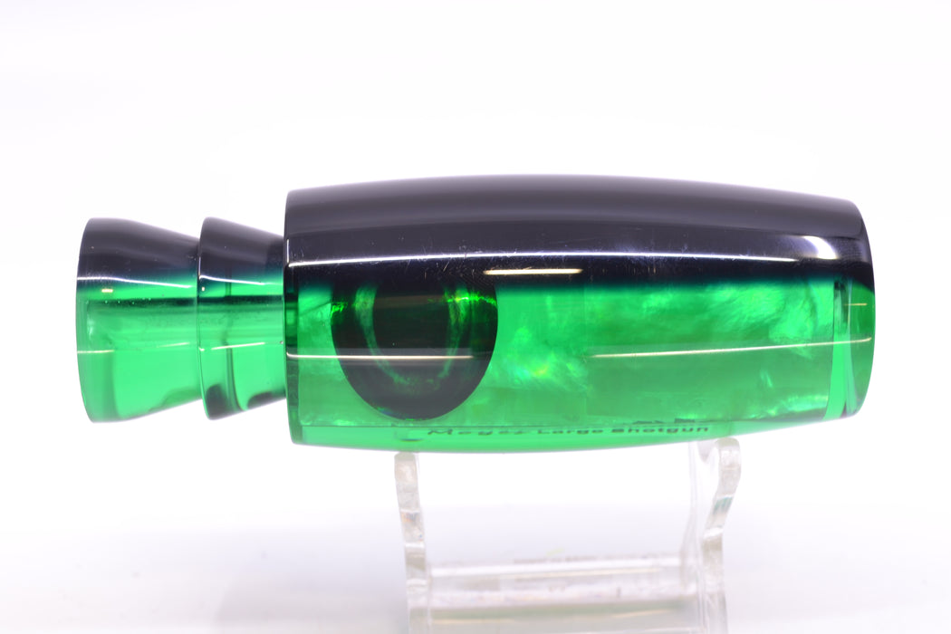 Moyes Lures Green MOP Black Back Taxi Eyes Large Shotgun 12" 4.7oz