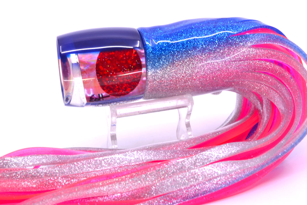 Marlin Magic Pink Awabi Blue Back Red Eyes Concave Ruckus 12" 8oz Skirted Blue-Silver