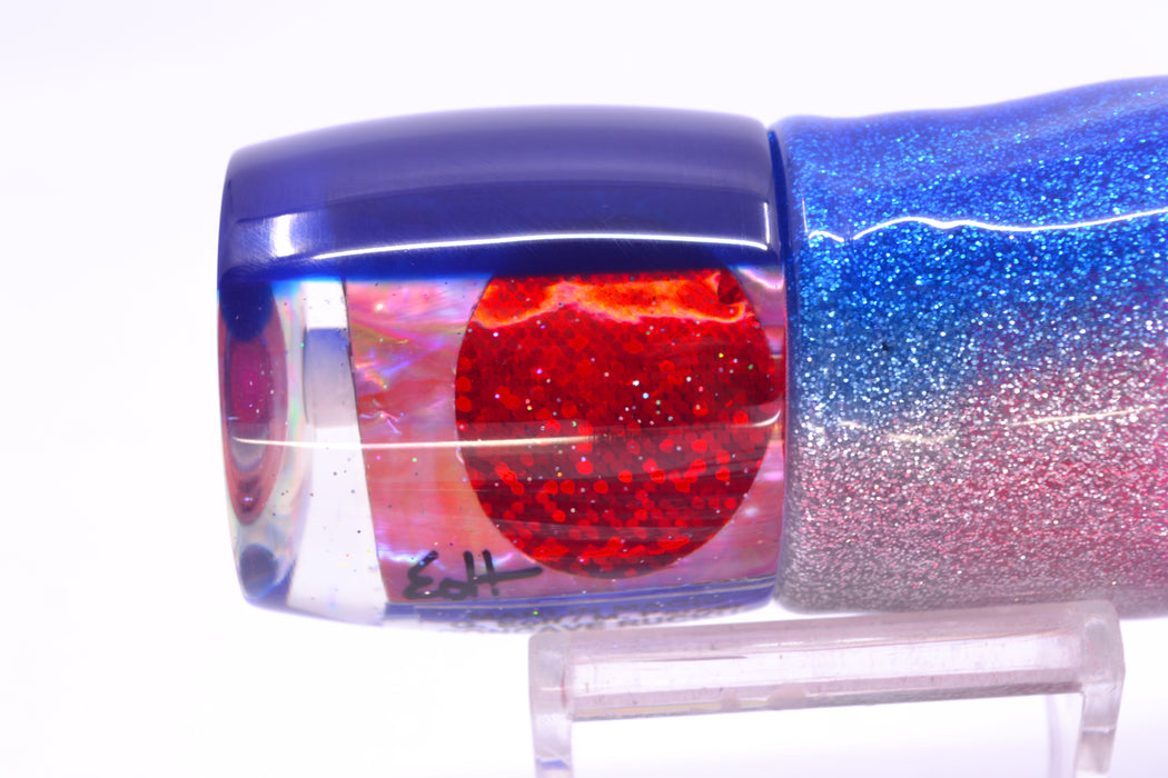 Marlin Magic Pink Awabi Blue Back Red Eyes Concave Ruckus 12" 8oz Skirted Blue-Silver