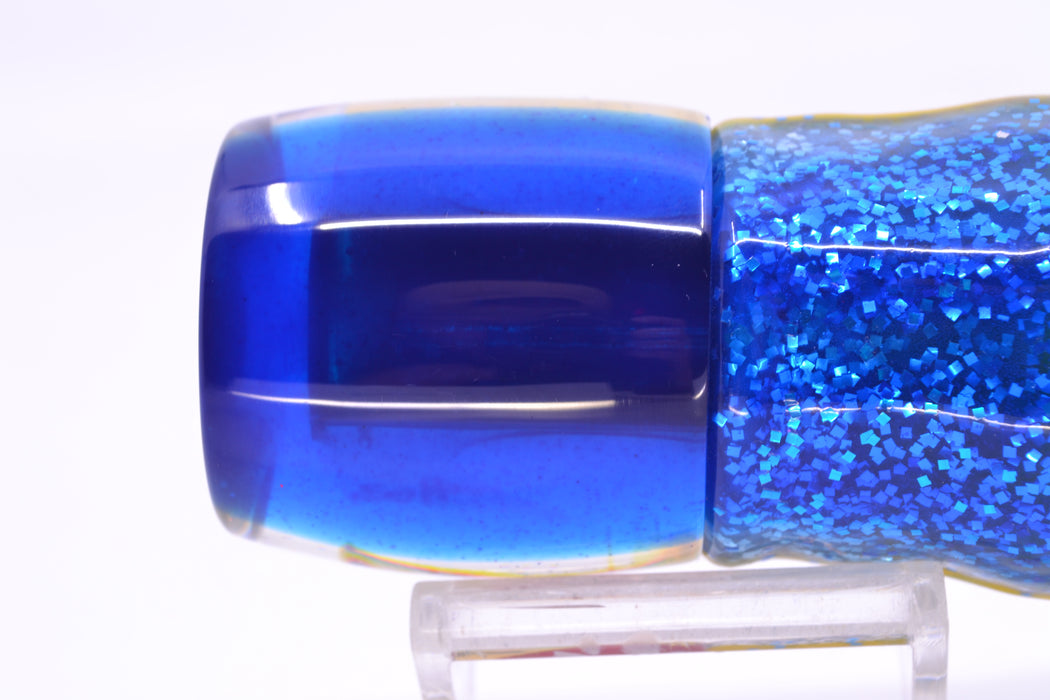 Marlin Magic Golden MOP Blue Back Red Eyes Concave Ruckus 12" 8oz Skirted Blue-Yellow-Silver