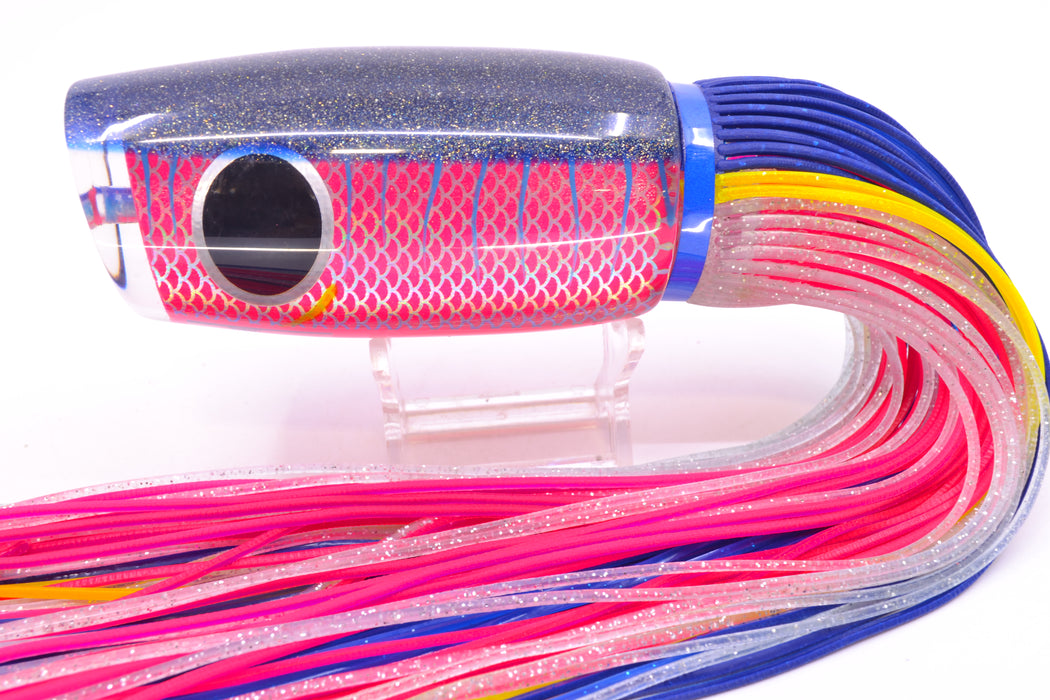 Amaral Lures Pink Pearl Rainbow Scale Ice Blue Stripes Blue Back Naja 16" 14.5oz
