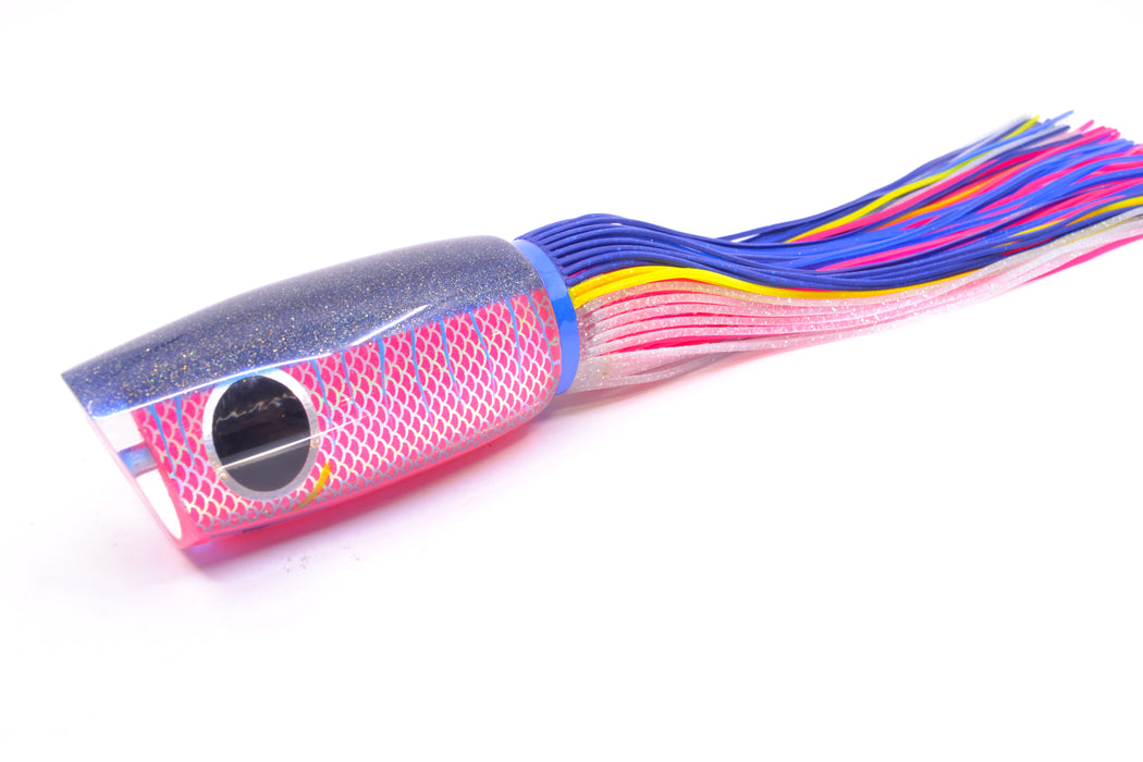 Amaral Lures Pink Pearl Rainbow Scale Ice Blue Stripes Blue Back Naja 16" 14.5oz