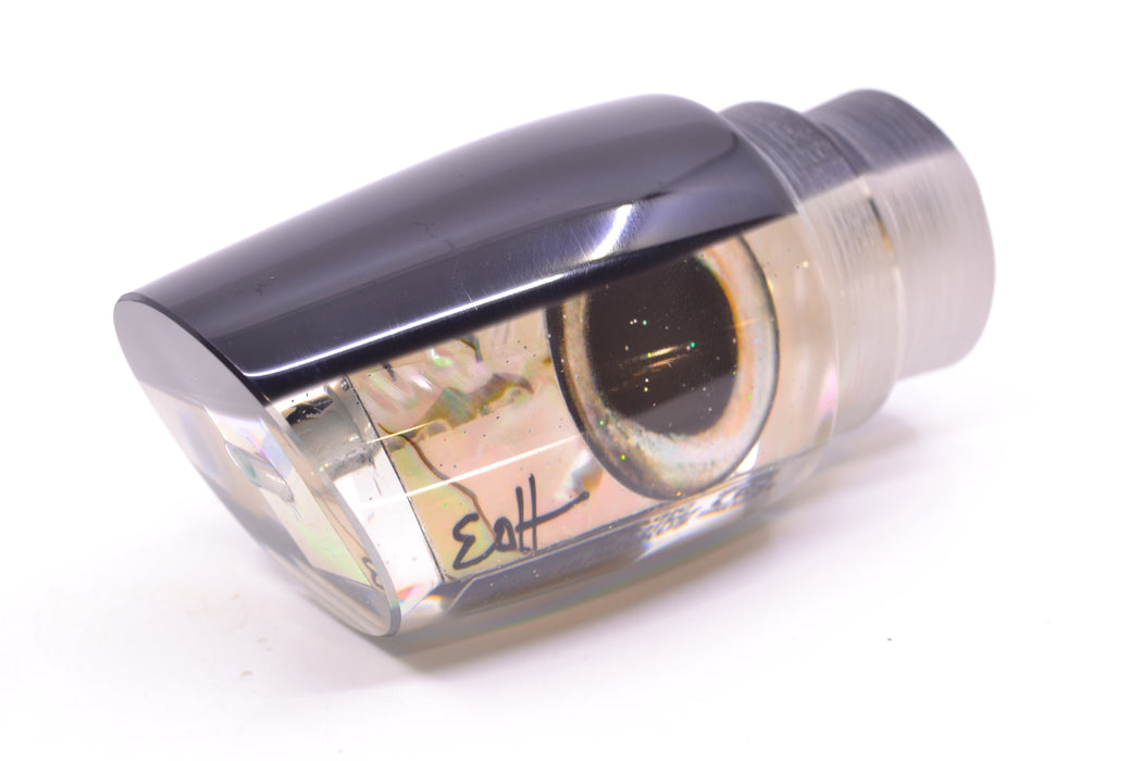 Marlin Magic Lures White Abalone Black Back Taxi Eyes Ruckus 12" 7.2oz