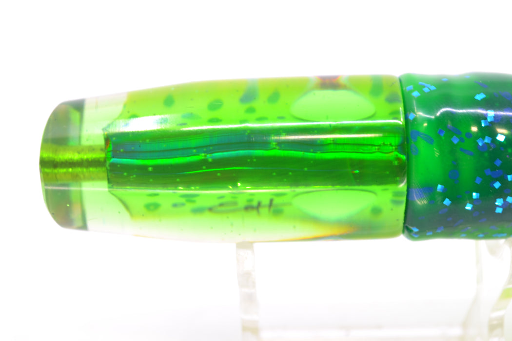 Marlin Magic Mahi MOP Green Back Taxidermy Eyes Small Plunger 9" 4.8oz Skirted Mahi