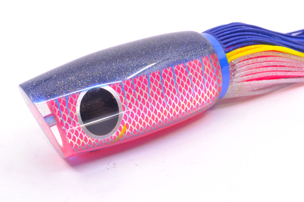 Amaral Lures Pink Pearl Rainbow Scale Ice Blue Stripes Blue Back Naja 16" 14.5oz