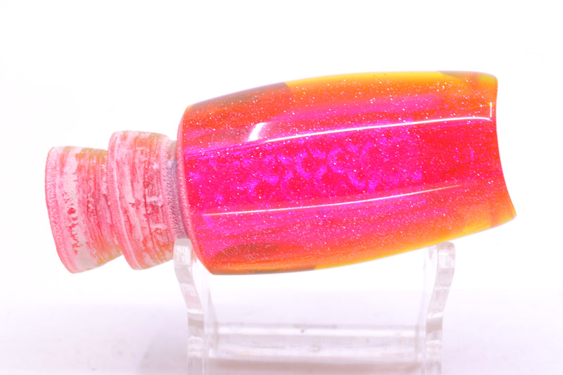 Coggin Lures Real White MOP Pink-Yellow Back Black-Red Eyes Kilauea Tado Scoop 9" 4oz