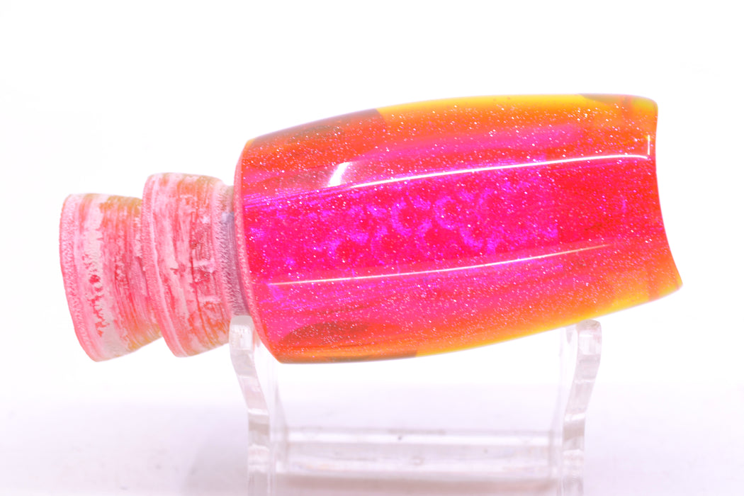 Coggin Lures Real White MOP Pink-Yellow Back Black-Red Eyes Kilauea Tado Scoop 9" 4oz