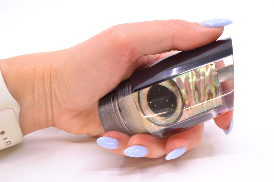 Marlin Magic Lures White Abalone Black Back Taxi Eyes Ruckus 12" 7.2oz