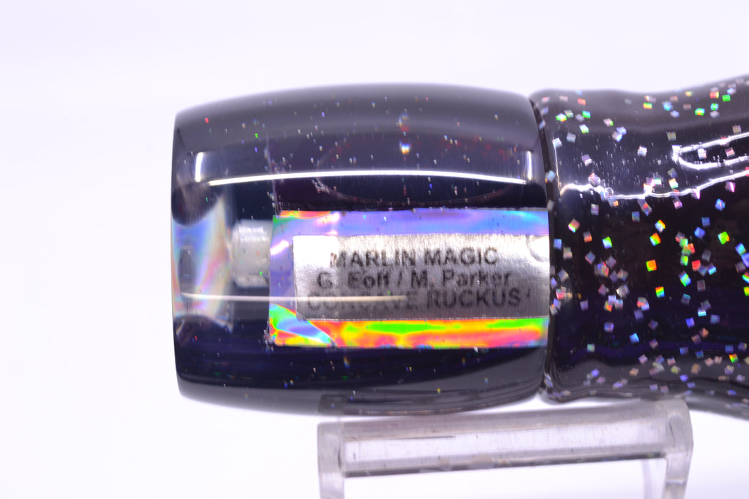 Marlin Magic Purple MOP Black Back Red Eyes Concave Ruckus 12" 8oz Skirted Black/Purple