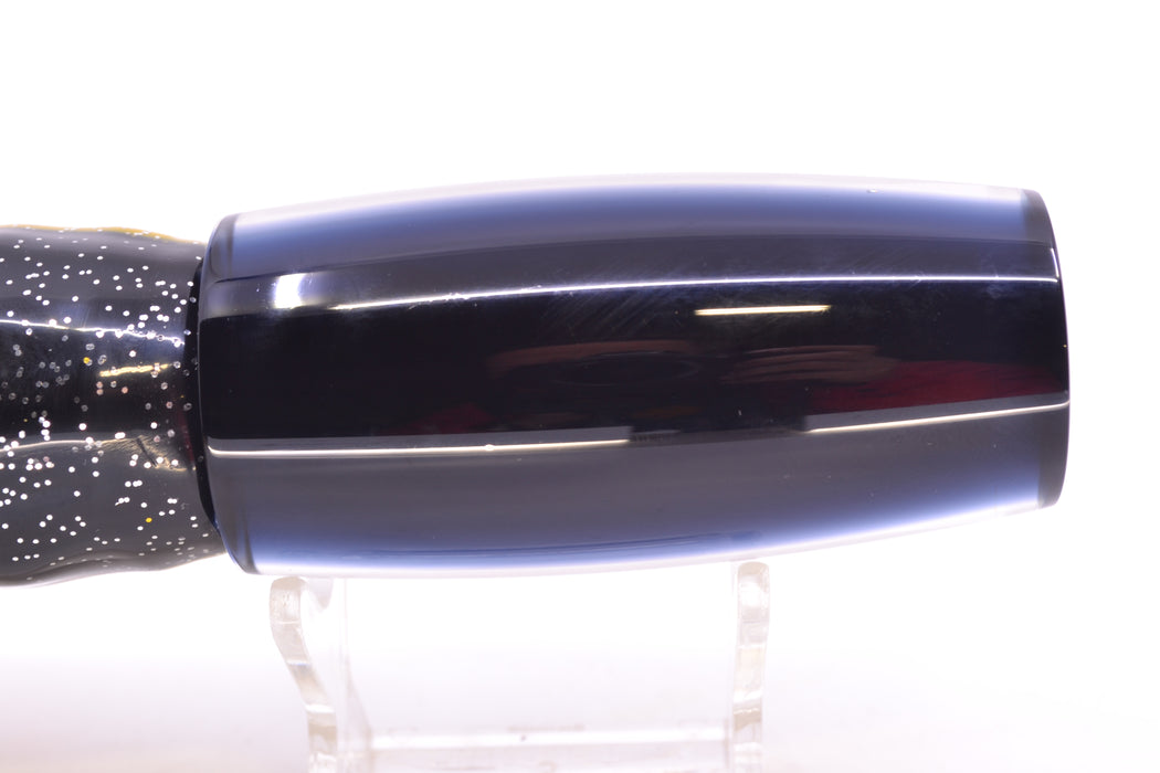 Moyes Lures Golden MOP Black Back Large Shotgun 12" 7.8oz Skirted Black-Gold