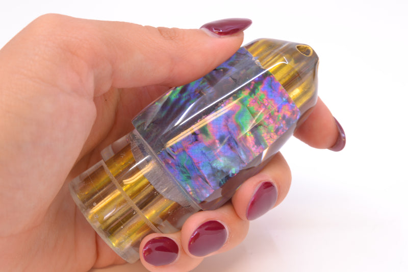 Koya Lures Blue-Purple Abalone 4-Hole Bullet 9"+ 6oz