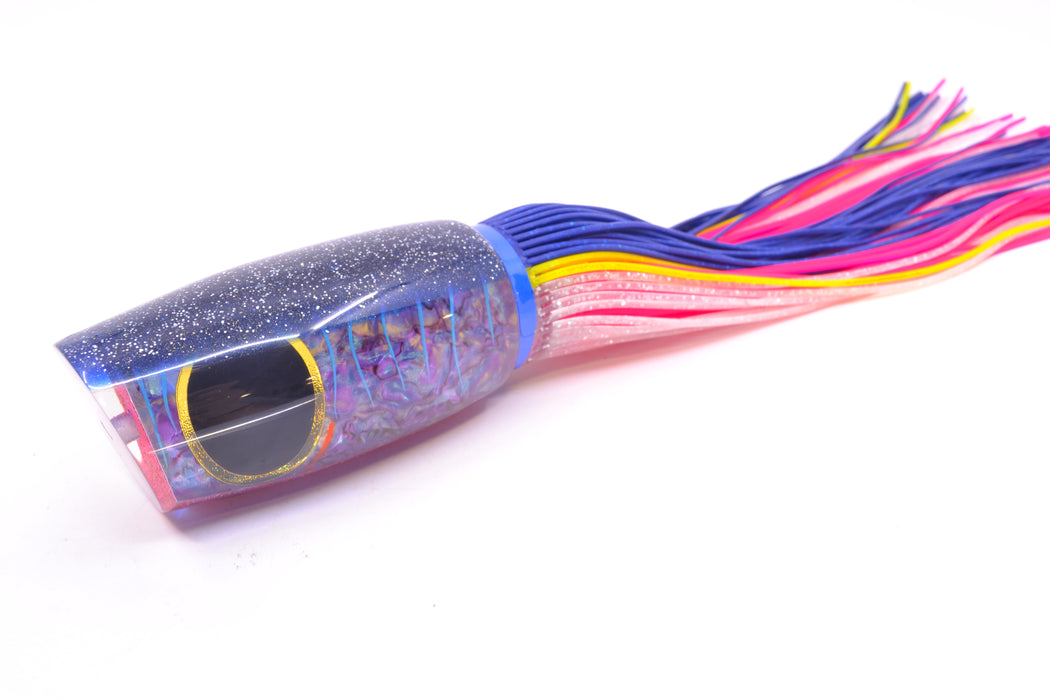 Amaral Lures Purple Marbled Abalone Shell Ice Blue Stripes Blue Back Naja 16" 14.5oz