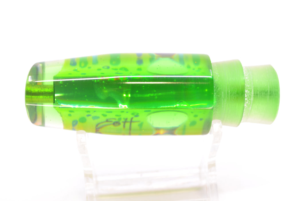 Marlin Magic Lures Mahi MOP Green Back Taxi Eyes Small Plunger 9" 3.1oz