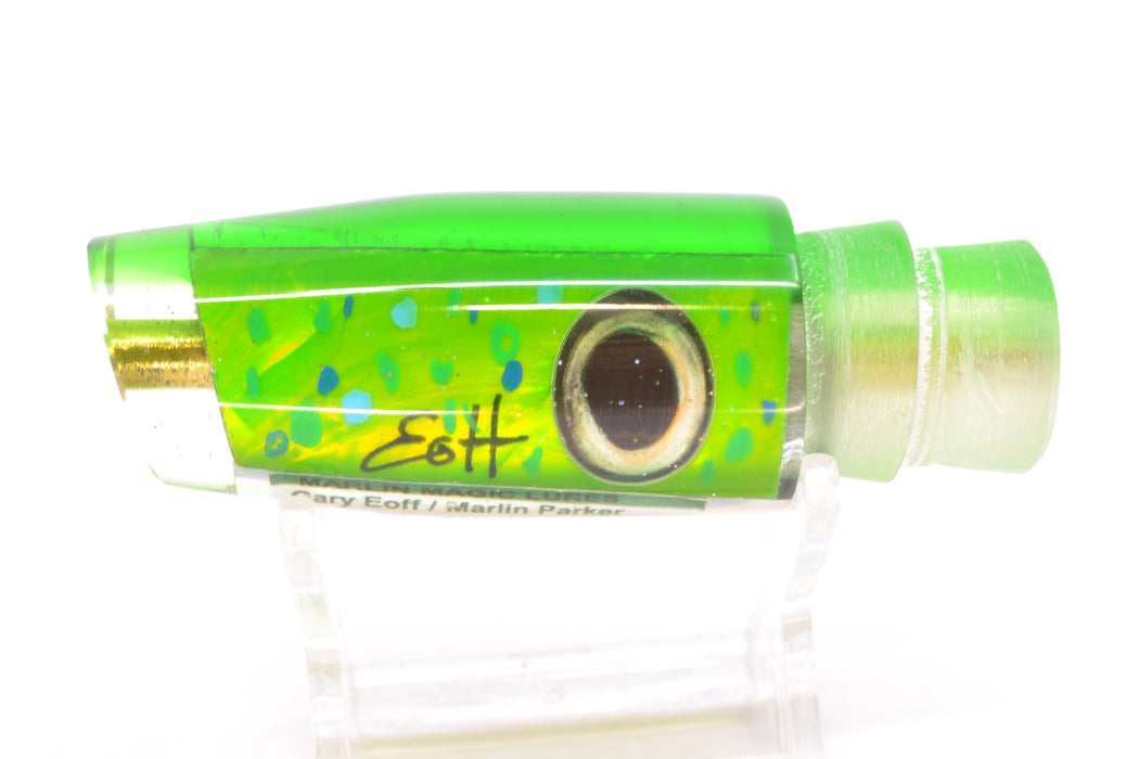 Marlin Magic Lures Mahi MOP Green Back Taxi Eyes Small Plunger 9" 3.1oz