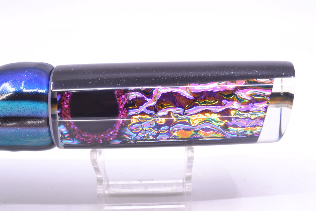 Coggin Lures Purple-Orange Dichro Black Back Copa Tube 14" 9.2oz FT Vinyl Skipjack