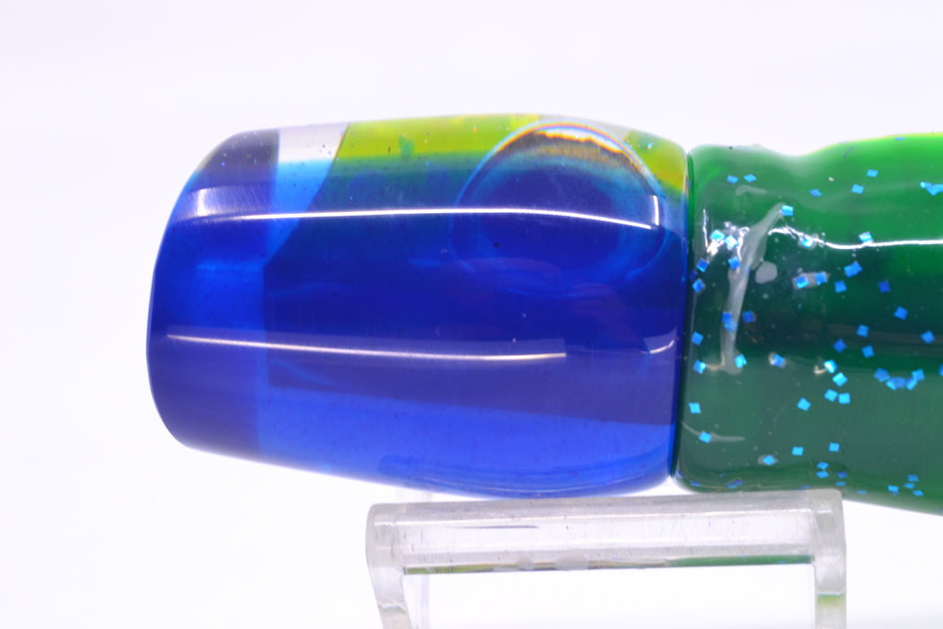 Marlin Magic Lures Mahi MOP Blue Back Taxi Eyes Lil Hibby 10" 7.2oz Skirted Mahi