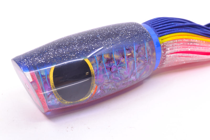 Amaral Lures Purple Marbled Abalone Shell Ice Blue Stripes Blue Back Naja 16" 14.5oz