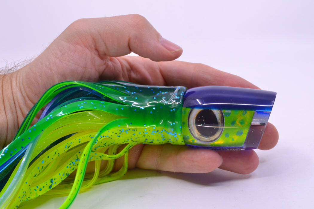 Marlin Magic Lures Mahi MOP Blue Back Taxi Eyes Lil Hibby 10" 7.2oz Skirted Mahi