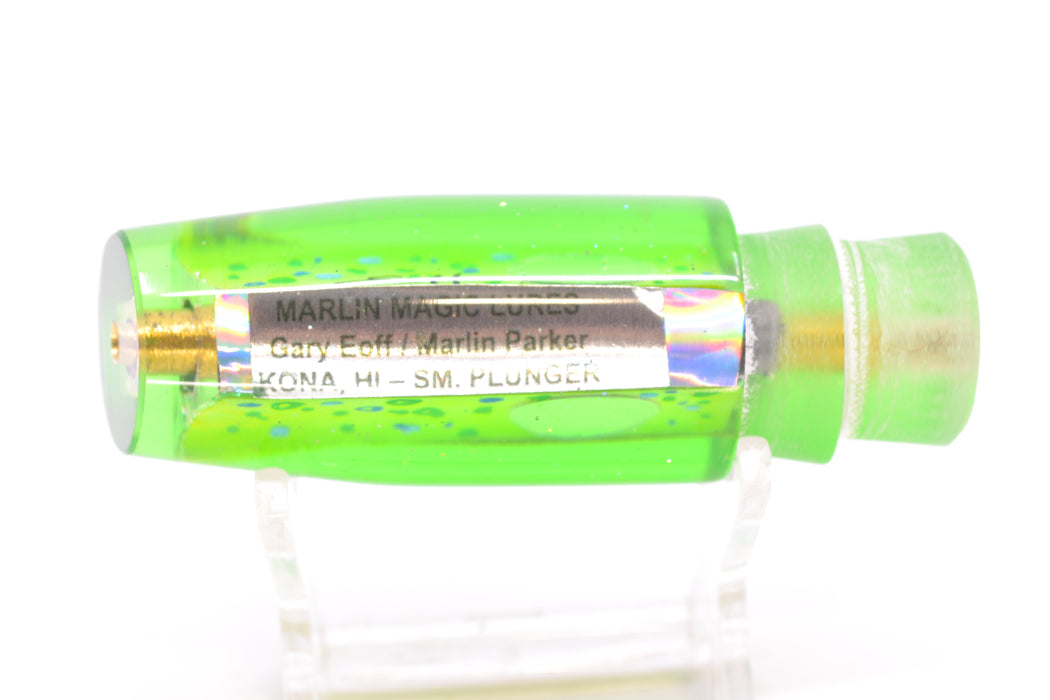 Marlin Magic Lures Mahi MOP Green Back Taxi Eyes Small Plunger 9" 3.1oz