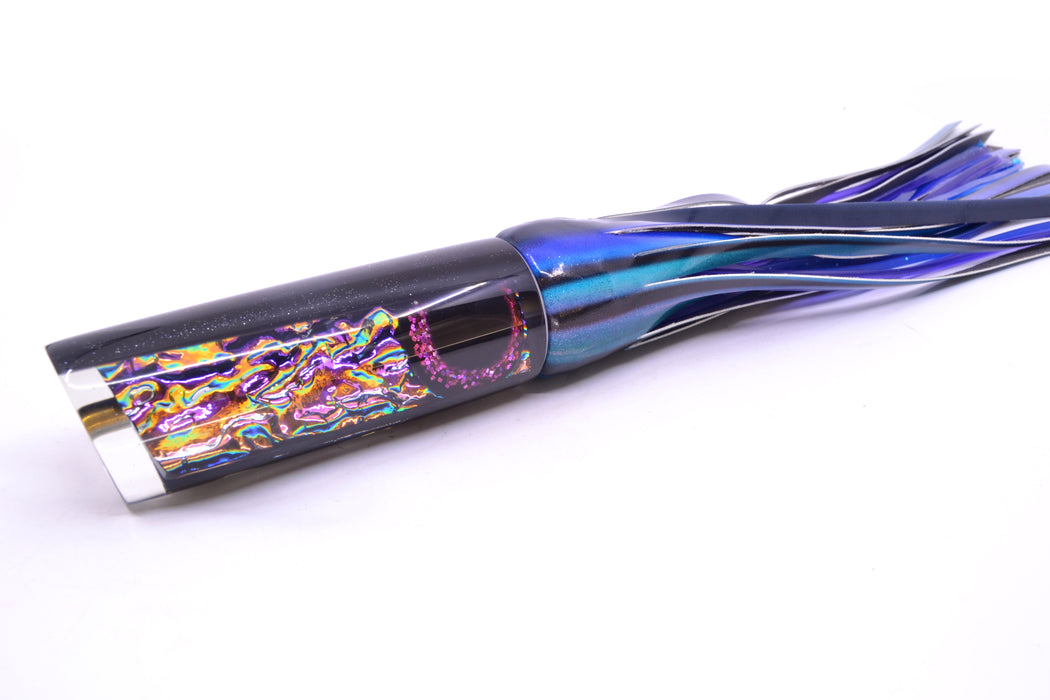 Coggin Lures Purple-Orange Dichro Black Back Copa Tube 14" 9.2oz FT Vinyl Skipjack