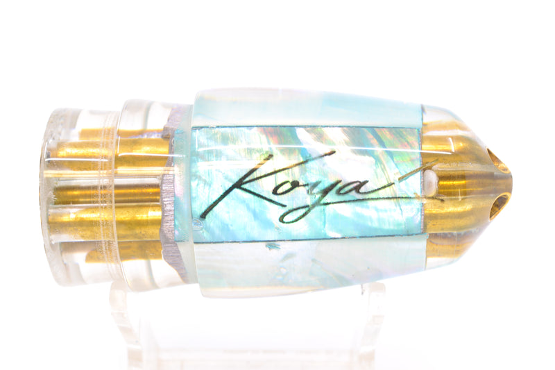 Koya Lures Ice Blue MOP 4-Hole Bullet 9"+ 6oz