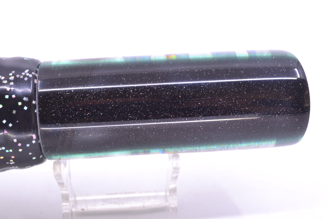 Coggin Lures Blue-Purple Abalone Black-Green Back Copa Tube 14" 10.7oz Skirted Black