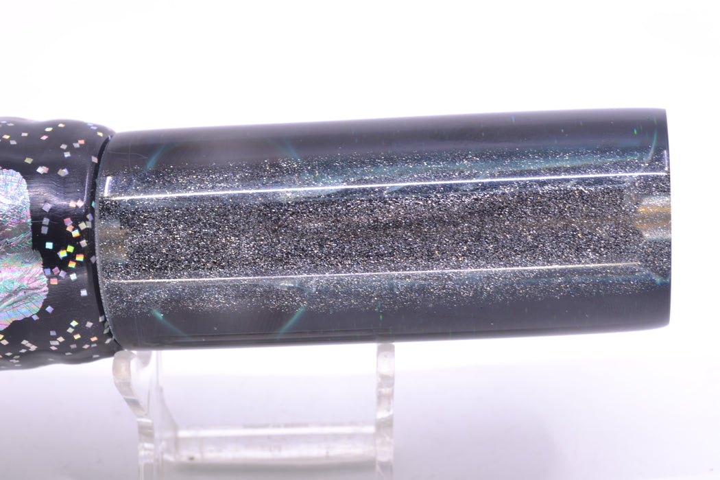 Coggin Lures Blue-Purple Abalone Black-Green Back Copa Tube 14" 10.7oz Skirted Black