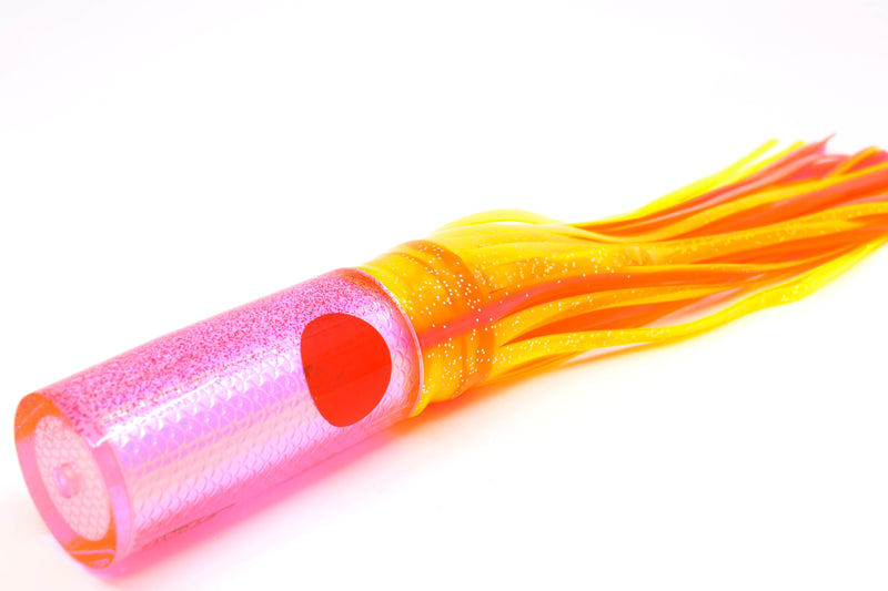 TANTRUM Lures Pink Rainbow Scale Red Back Medium AMN 9" 4.3oz Skirted Electric Chicken
