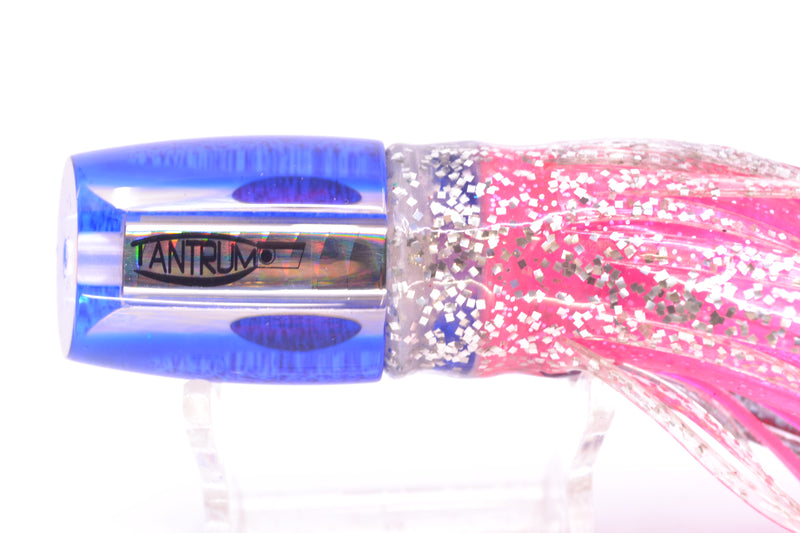 TANTRUM Lures White MOP Blue Back Red Eyes Small Bandit 7" 2.8oz Skirted Evil