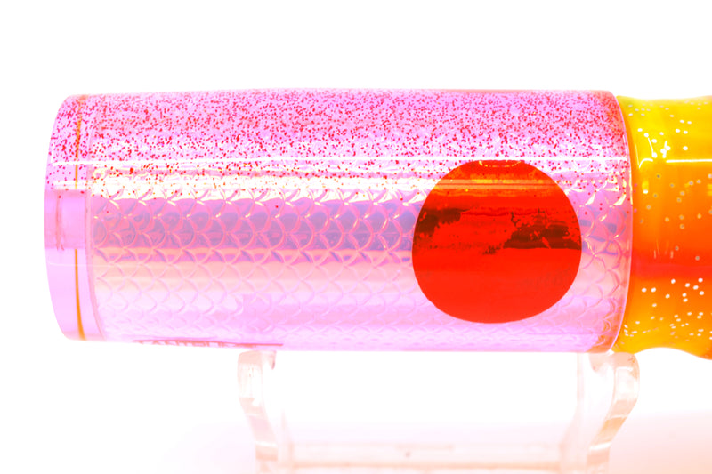 TANTRUM Lures Pink Rainbow Scale Red Back Medium AMN 9" 4.3oz Skirted Electric Chicken