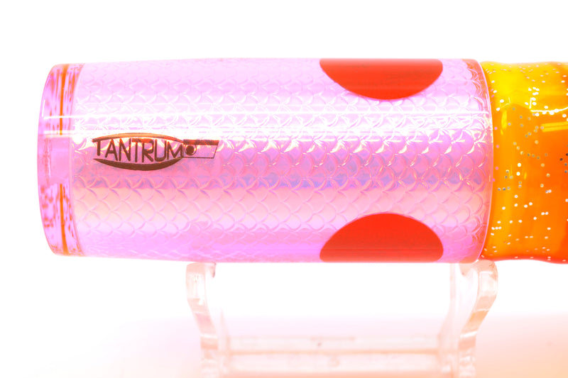 TANTRUM Lures Pink Rainbow Scale Red Back Medium AMN 9" 4.3oz Skirted Electric Chicken