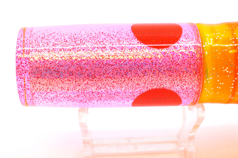 TANTRUM Lures Pink Rainbow Scale Red Back Medium AMN 9" 4.3oz Skirted Electric Chicken