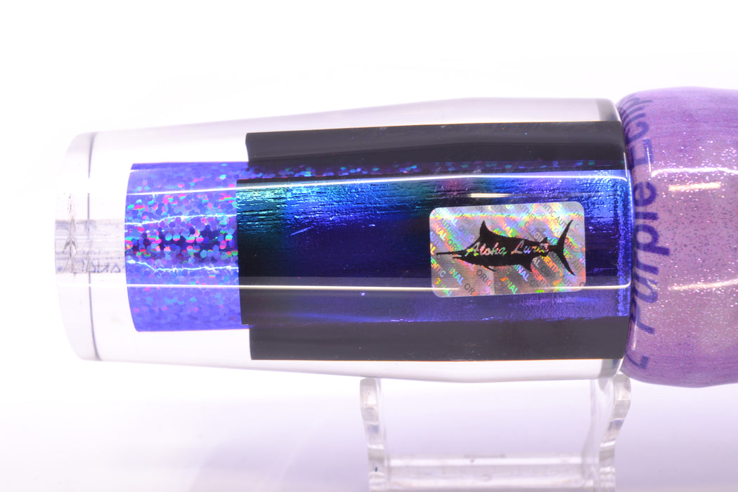 Aloha Lures Purple Rainbow Blue-Purple Dichro Sundowner 14" 11.5oz FT Vinyl Purple Eclipse