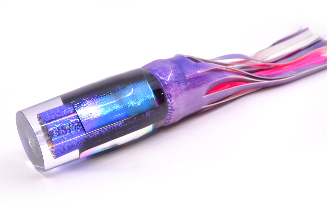 Aloha Lures Purple Rainbow Blue-Purple Dichro Sundowner 14" 11.5oz FT Vinyl Purple Eclipse