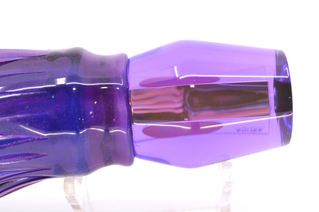 Bonze Lures Purple Mirrored Red Eyes Trojan 10" 5oz Skirted Purple Skipjack