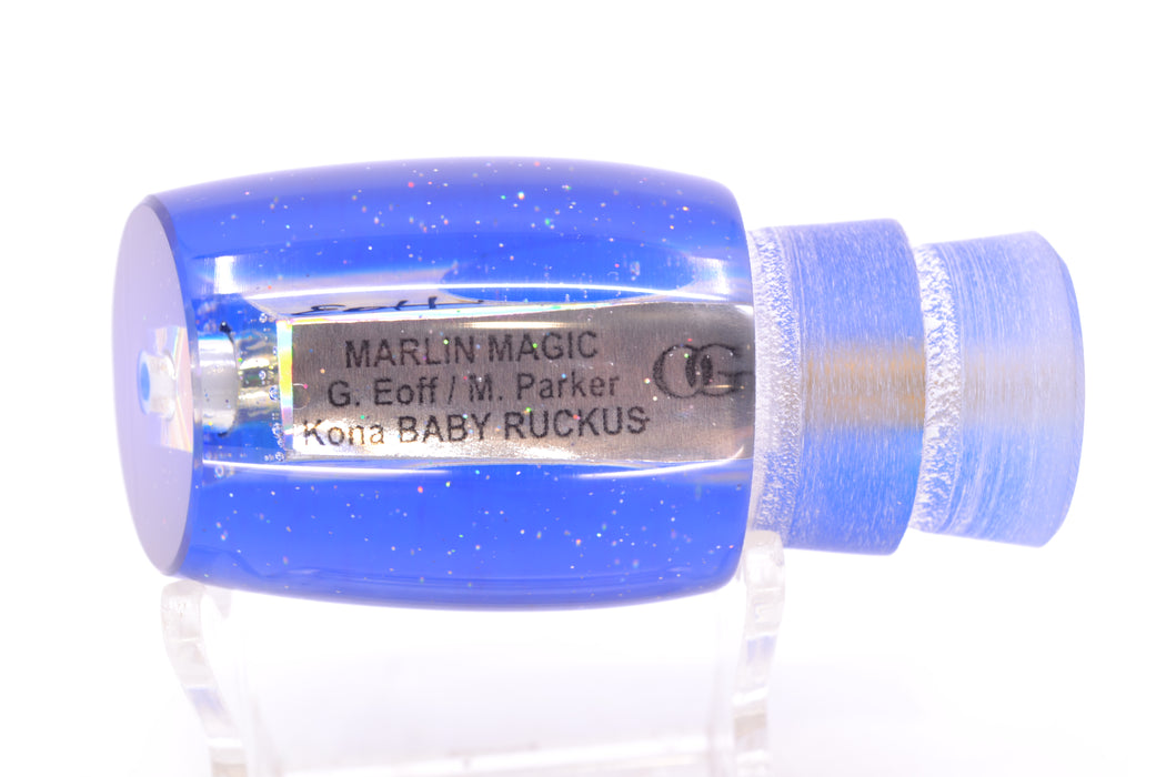 Marlin Magic Lures White Awabi Blue Back Taxi Eyes Baby Ruckus 10" 4oz