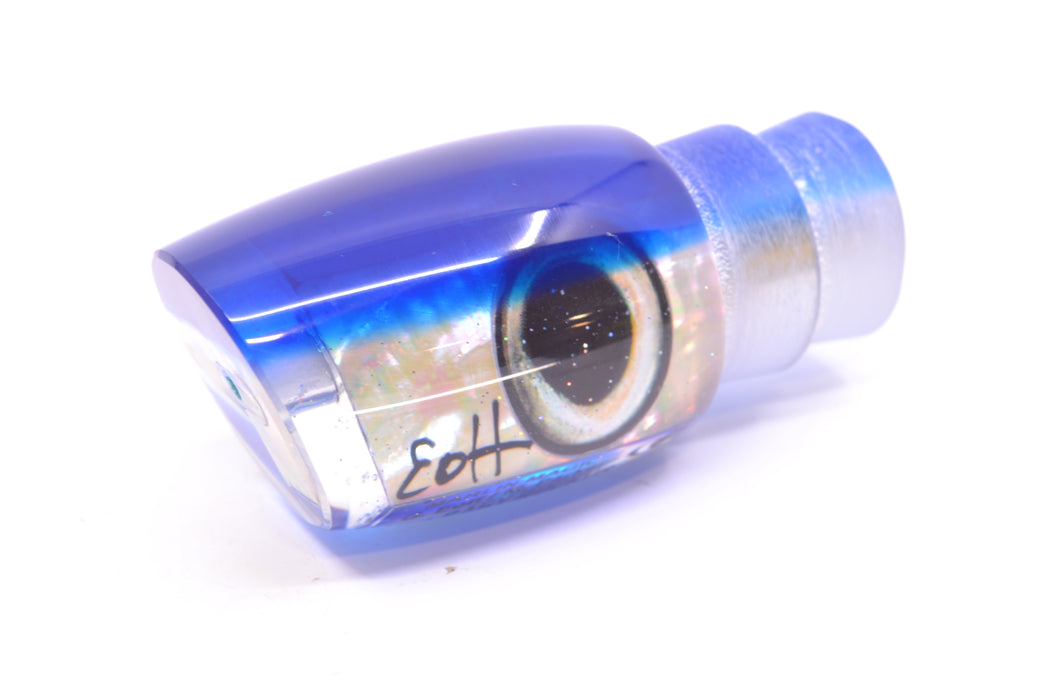 Marlin Magic Lures White Awabi Blue Back Taxi Eyes Baby Ruckus 10" 4oz