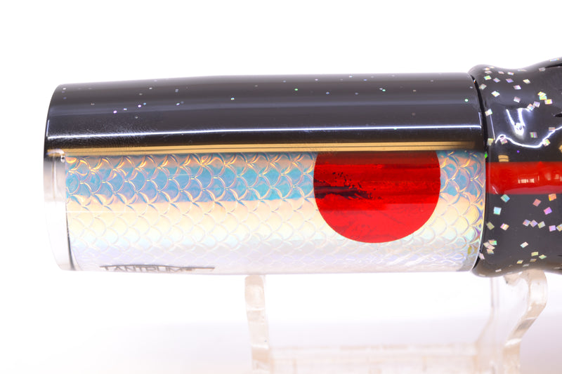 TANTRUM Lures Ice Rainbow Scale Black Back Medium AMN 9" 4.3oz Skirted Black
