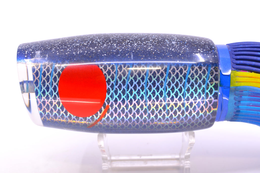 Amaral Lures Blue Pearl Rainbow Scale Ice Blue Stripes Blue Back Naja 16" 14.5oz