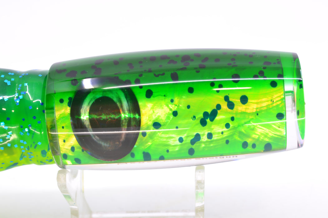 Moyes Lures Mahi MOP Green Back Large Shotgun 12" 7.8oz Skirted Mahi