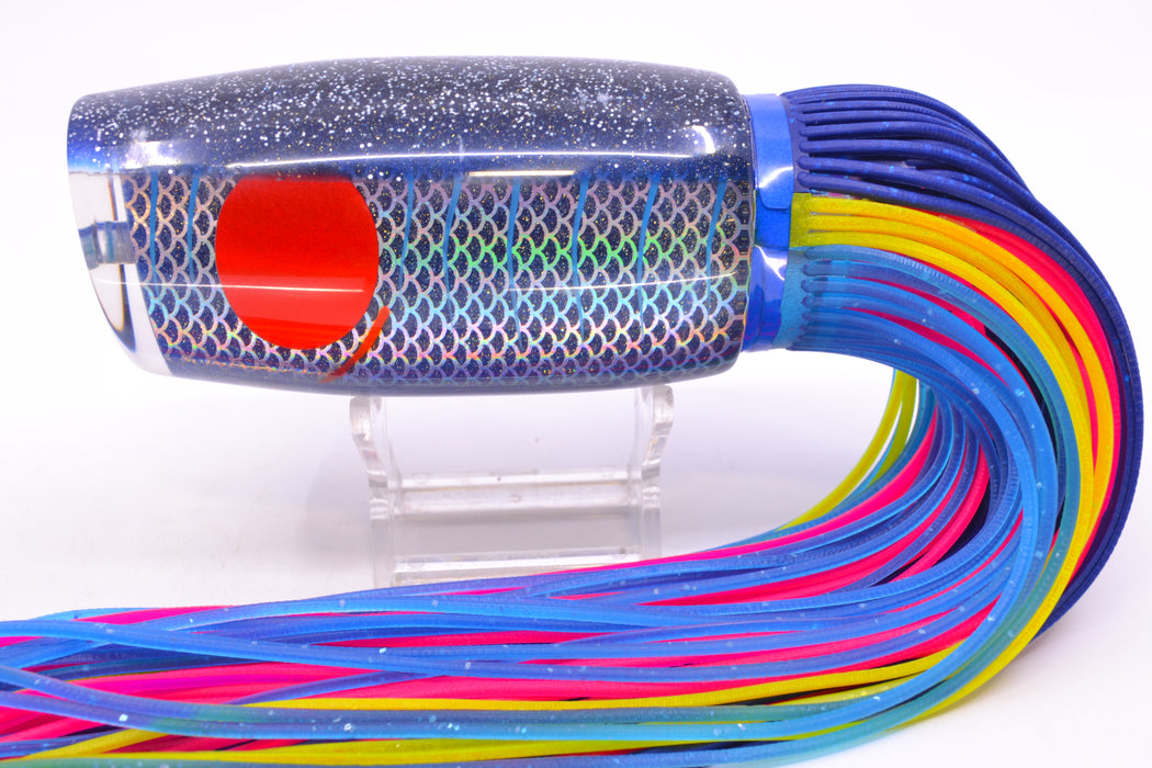 Amaral Lures Blue Pearl Rainbow Scale Ice Blue Stripes Blue Back Naja 16" 14.5oz