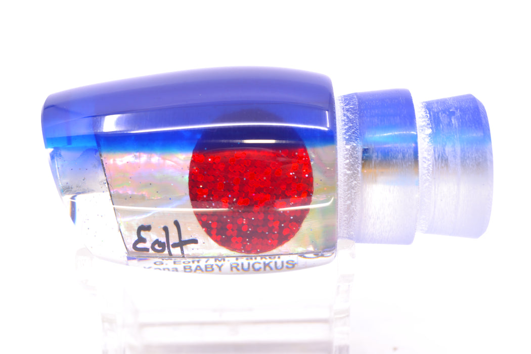 Marlin Magic Lures White Awabi Blue Back Red Eyes Baby Ruckus 10" 4oz