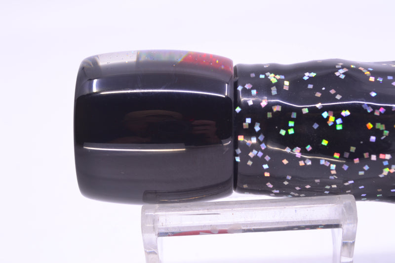 Marlin Magic Blue-Purple Abalone Black Back Concave Baby Ruckus 9" 5oz Skirted Black
