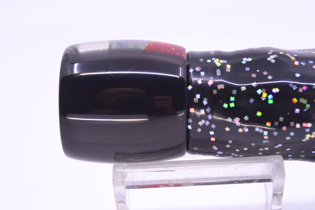 Marlin Magic Blue-Purple Abalone Black Back Concave Baby Ruckus 9" 5oz Skirted Black