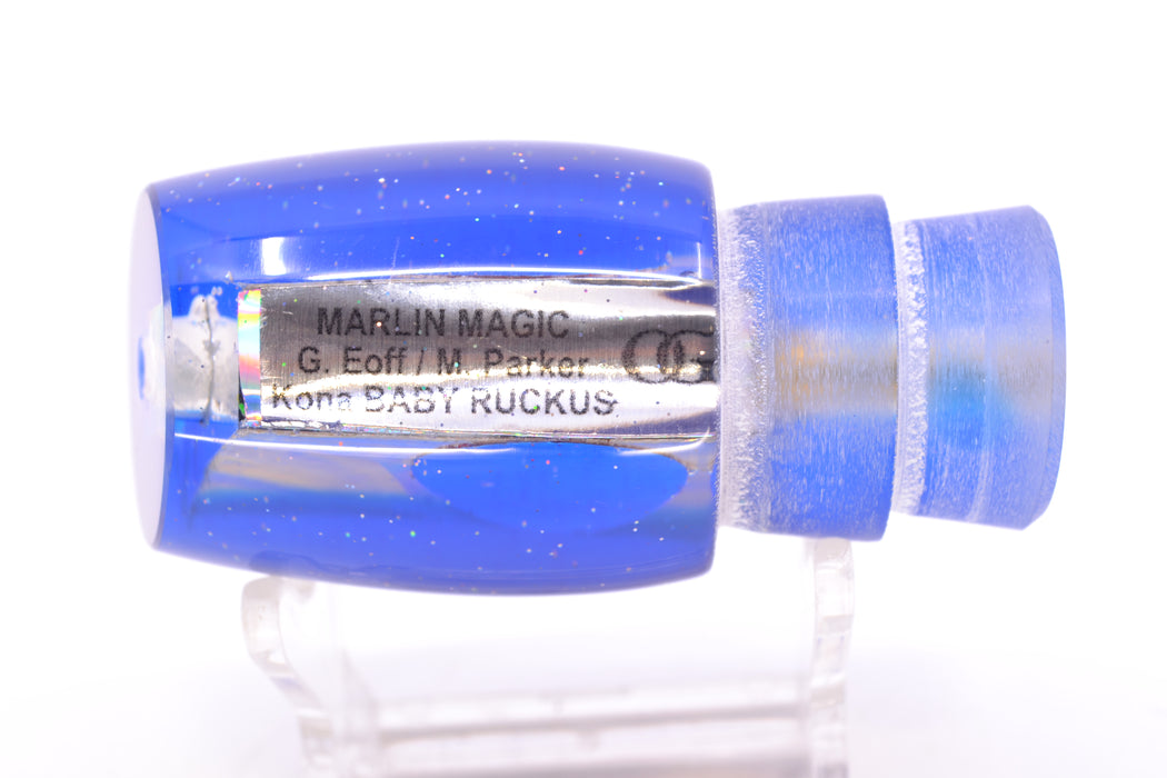 Marlin Magic Lures White Awabi Blue Back Red Eyes Baby Ruckus 10" 4oz