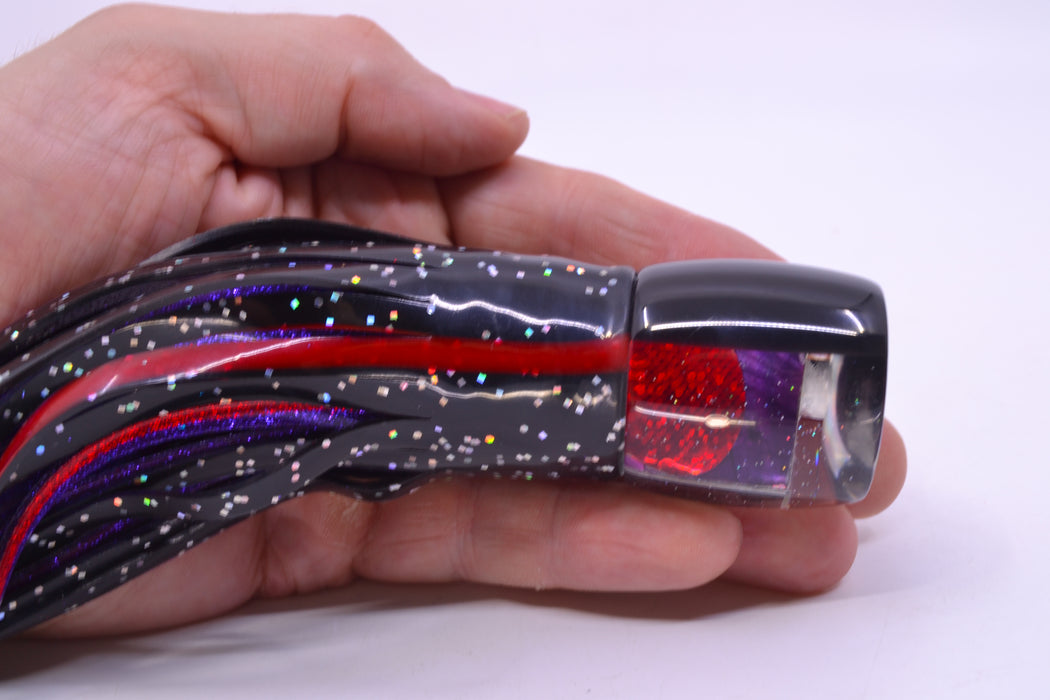 Marlin Magic Purple MOP Black Back Concave Baby Ruckus 9" 5oz Skirted Black/Purple
