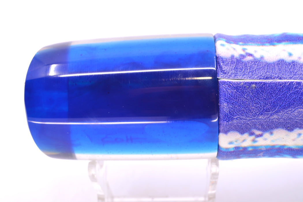 Marlin Magic Lures White Awabi Blue Back Red Eyes Henry 12" 9.8oz ALV Vinyl Ballyhoo