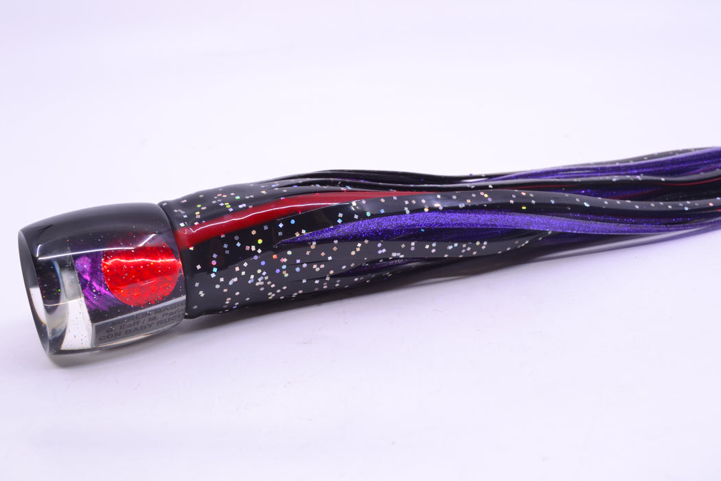Marlin Magic Purple MOP Black Back Concave Baby Ruckus 9" 5oz Skirted Black/Purple